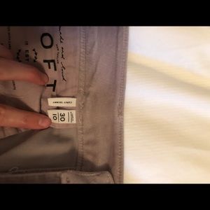 The Loft curvy/skinny lavender corduroy pants